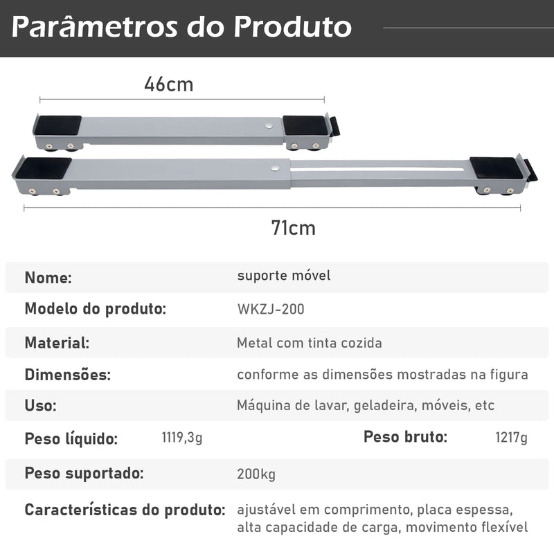 Base Móvel Para Eletrodomésticos